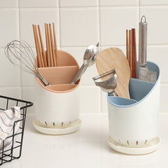 Plastic Drain Chopsticks Spoon Spoon Rack Chopsticks Cage Multi-function Kitchen Cutlery Storage Rack Chopsticks Tube